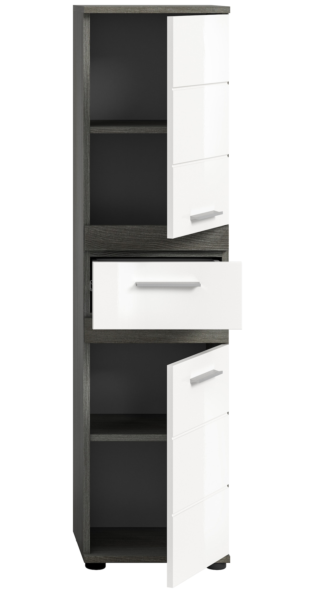 Unterschrank Blake weiß/grau B/H/T 35x137x31 cm