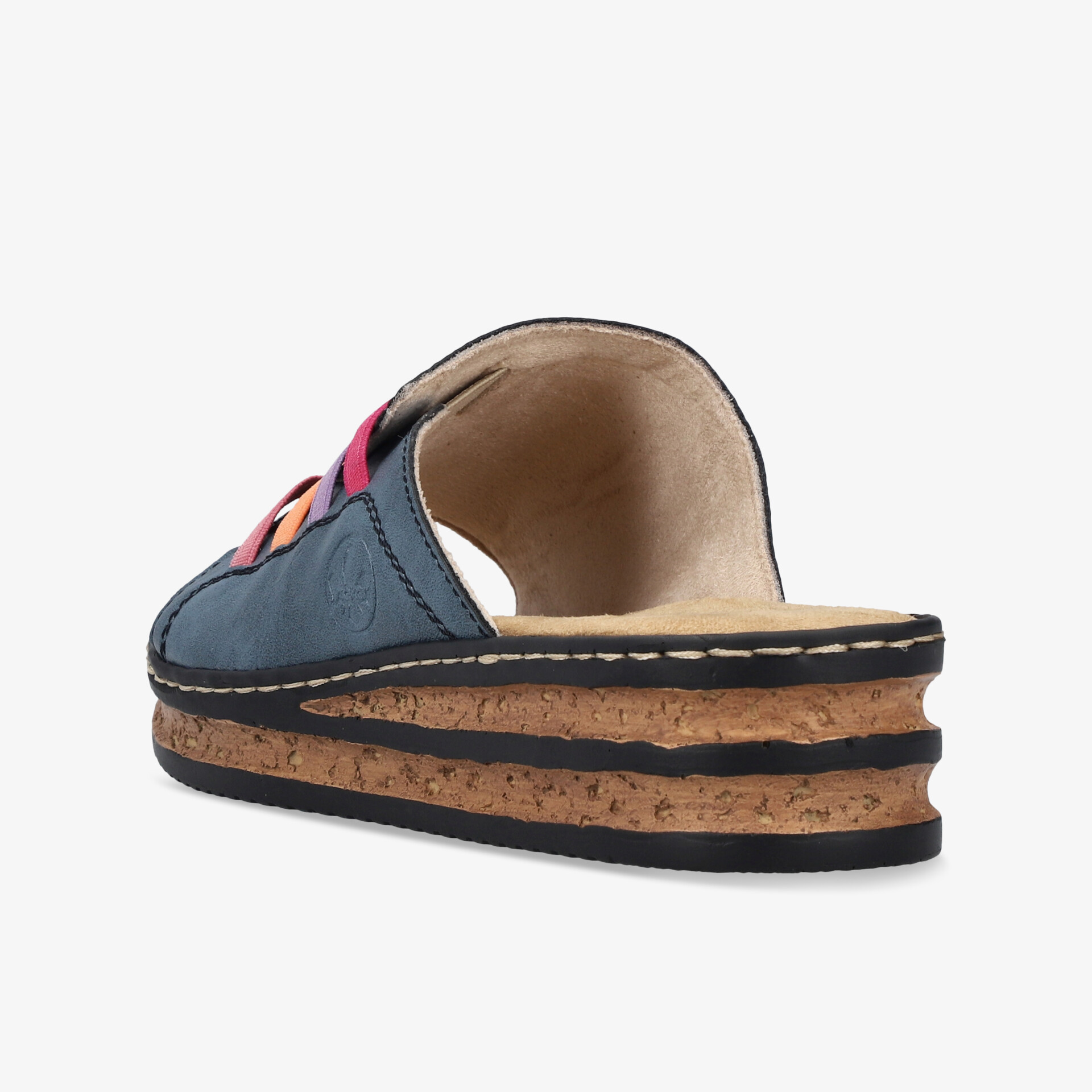 rieker Damen Pantoletten blau