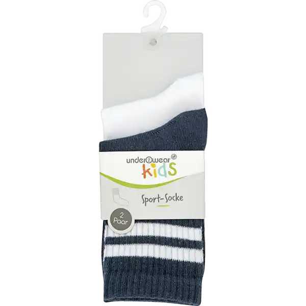 2er Pack Sportsocken navy / weiss 31 / 34