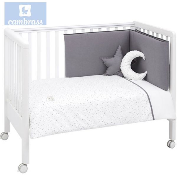 Cambrass Conjunto Colcha 4 Peças Astra Cinza 70x140 cm