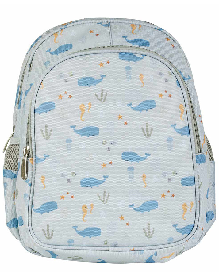 Kinderrucksack OCEAN (27x32x19) isoliert in hellblau