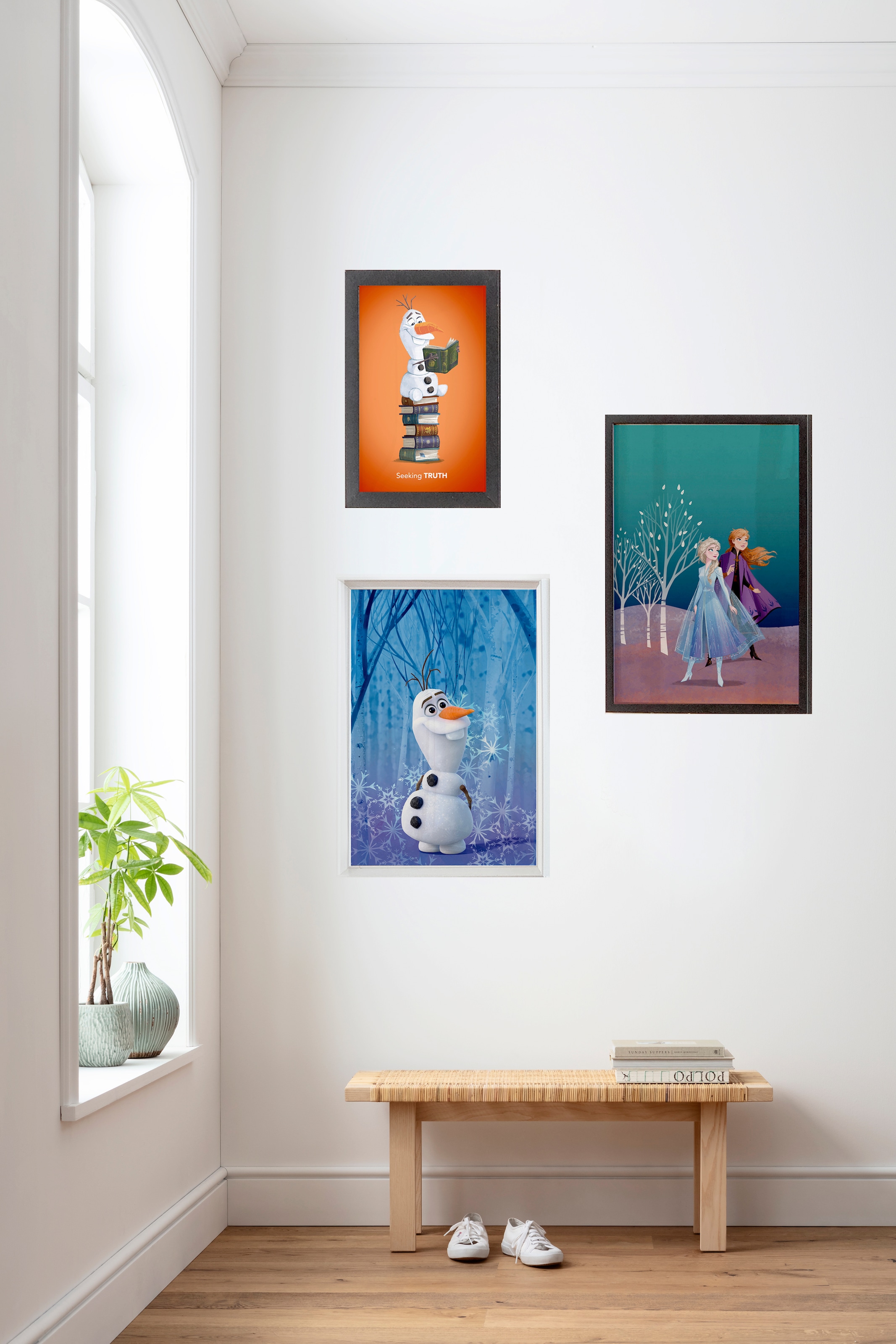 Komar Bild »Frozen Olaf Crystal« Disney 1 Stk. tlg. Wandbild zur Dekoration im Kinderzimmer - ohne Rahmen