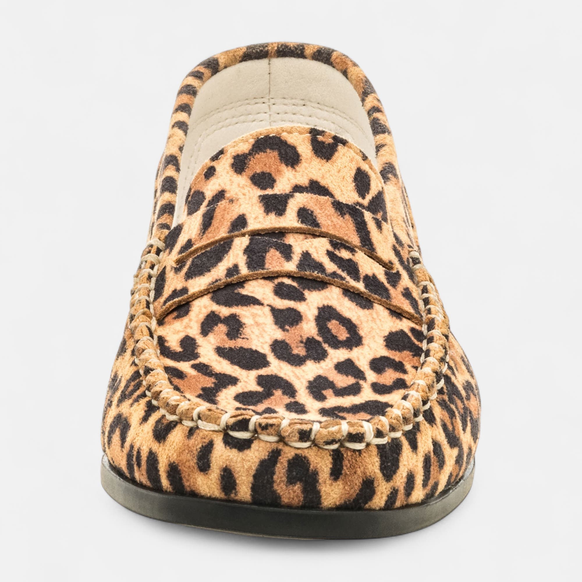 Mocassins pieds sensibles Femme en cuir camel