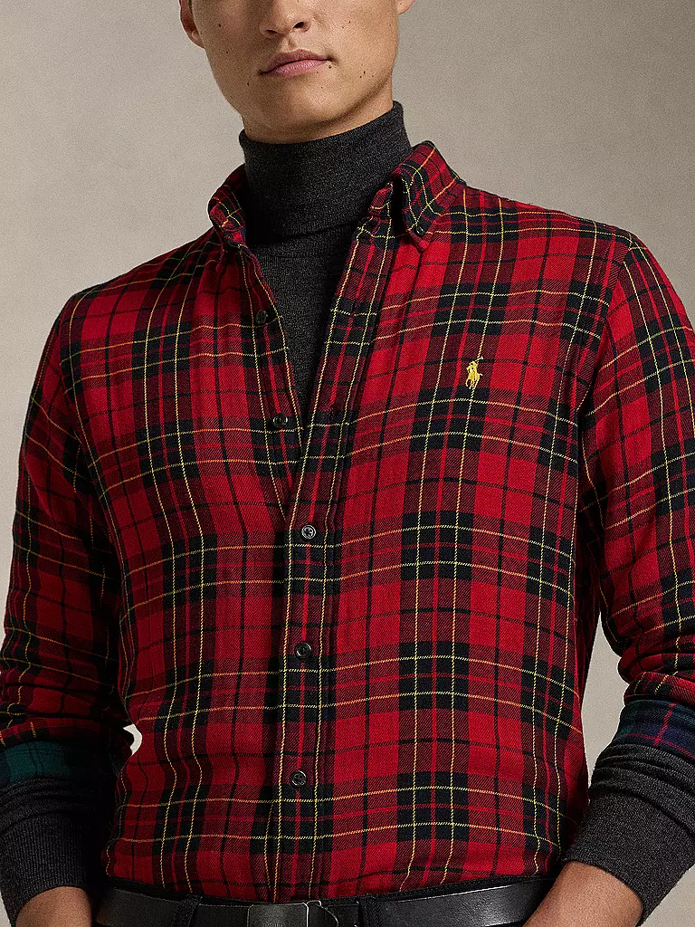 POLO RALPH LAUREN Hemd Regular Fit  rot