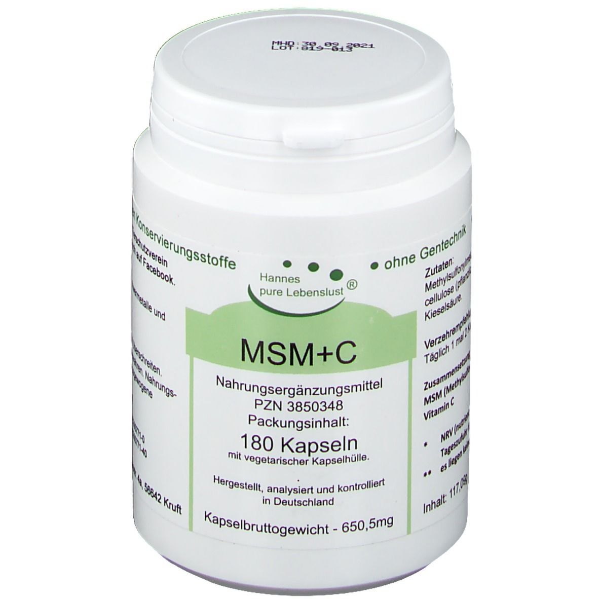 Hannes pure Lebenslust® MSM