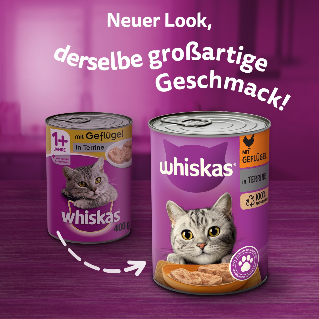 Whiskas Adult 1+ Terrine 12x400g Geflügel
