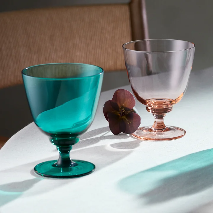 Holmegaard - Flow Trinkglas mit Fuss 35 cl, smoke