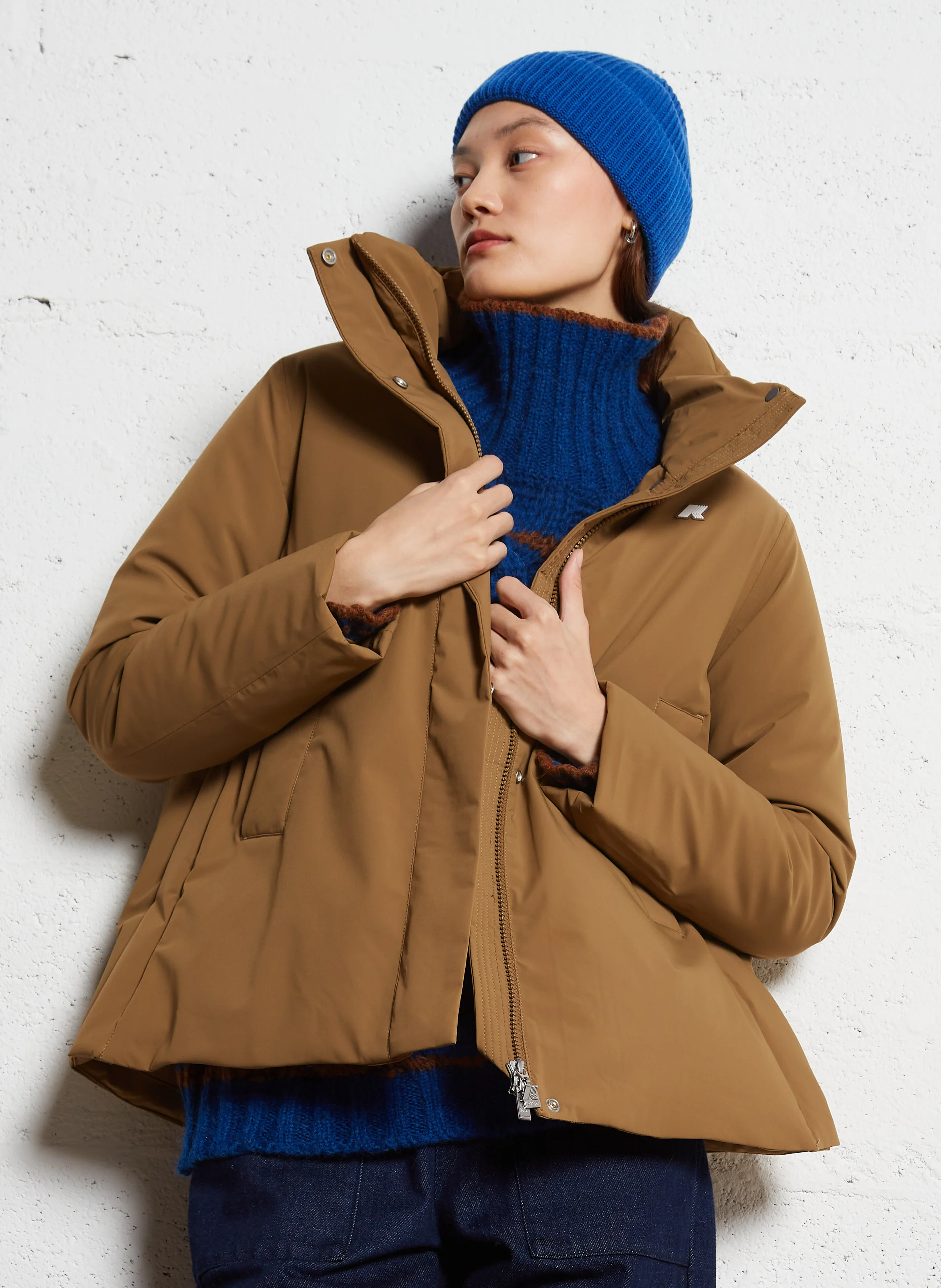 MARLETTE ST WARM - Doudoune droite | Marron
