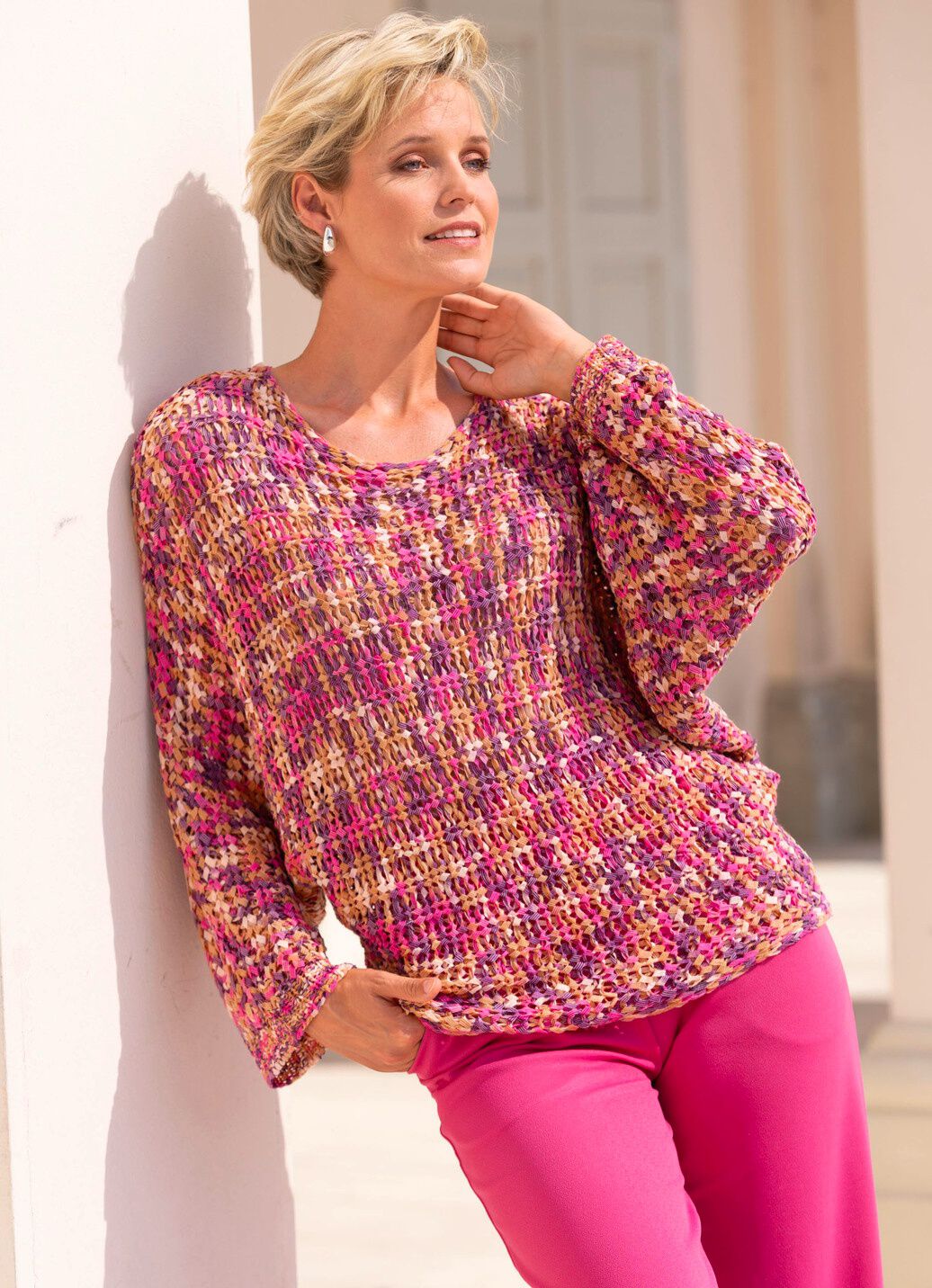 Pullover aus hochwertigem Bändchengarn