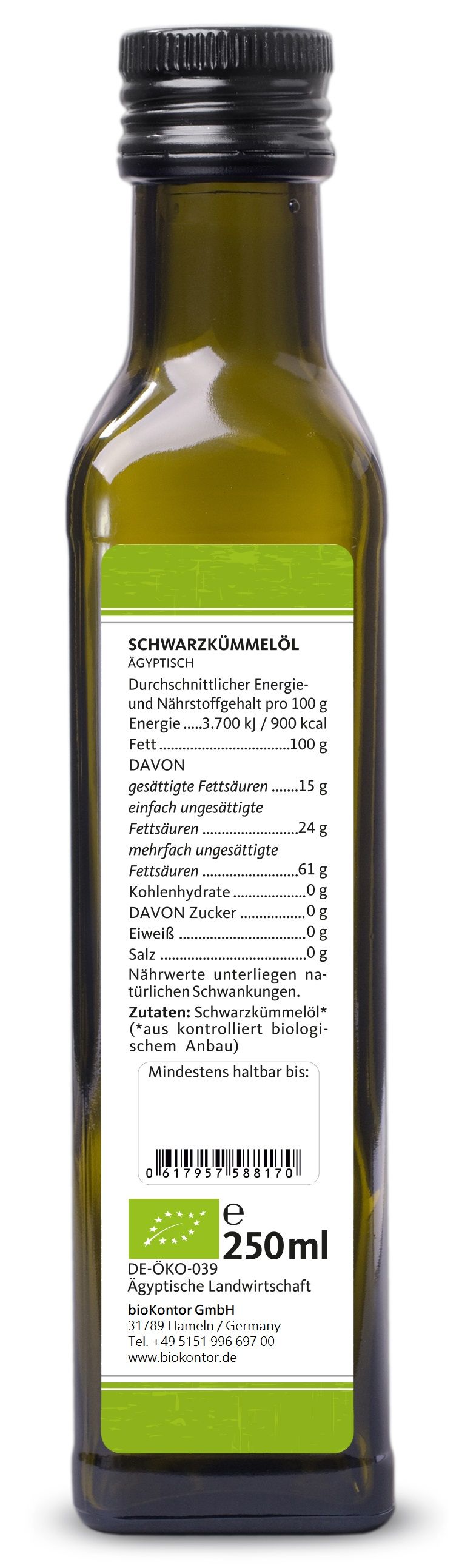 bioKontor Schwarzkümmelöl gefiltert