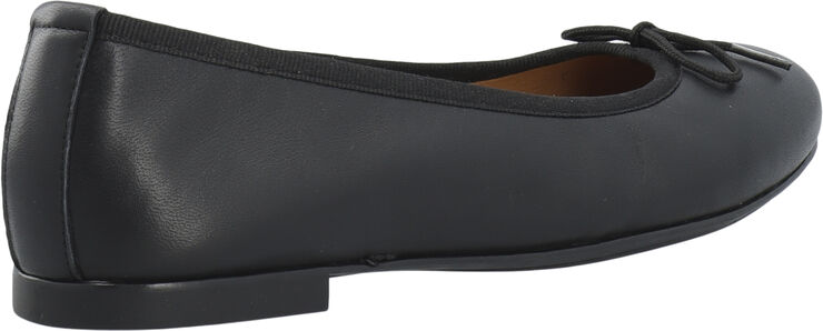 Cashott CASELVIRA Ballerina Smooth Leather Black