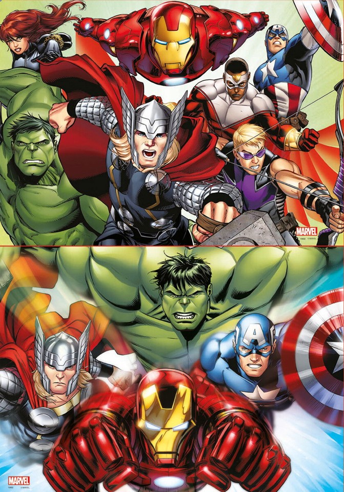 Educa - Puslespil - 2x48 Avengers