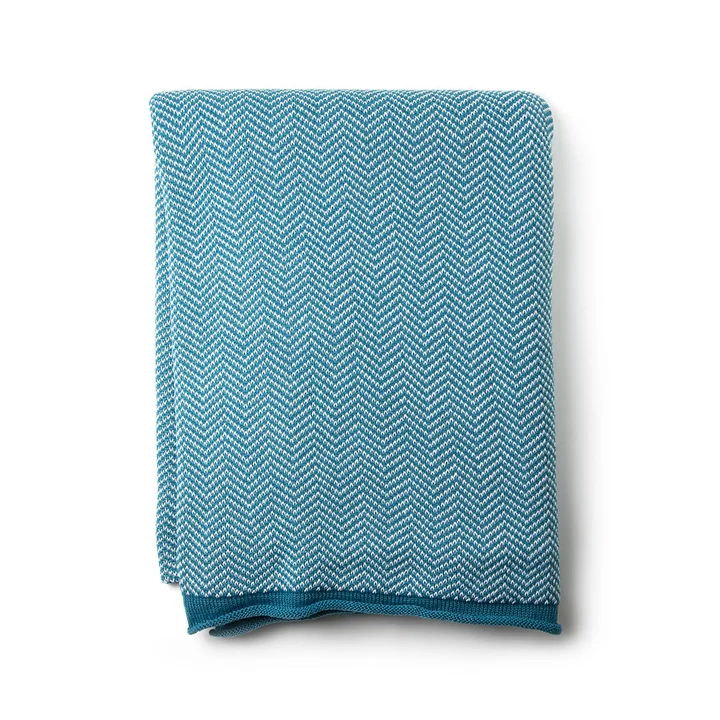 Magis - South Plaid, 160 x 110 cm, hellblau / weiss