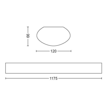 Philips LED TL armatuur Aqualine 50W koud wit