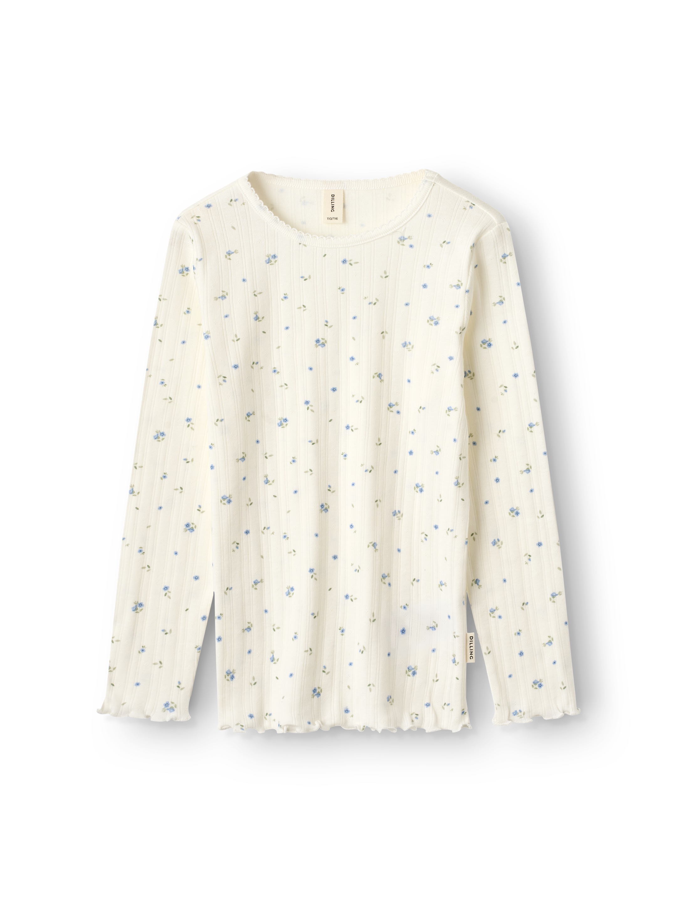 Pointelle shirt van katoen voor kinderen