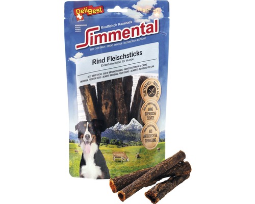 Hondensnack DeliBest Simmental rundvleesstaafjes 150 g
