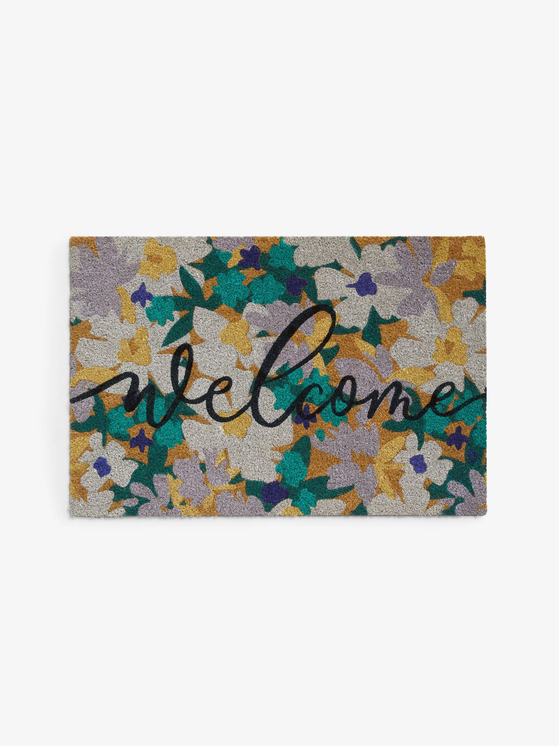 Welcome Floral Doormat