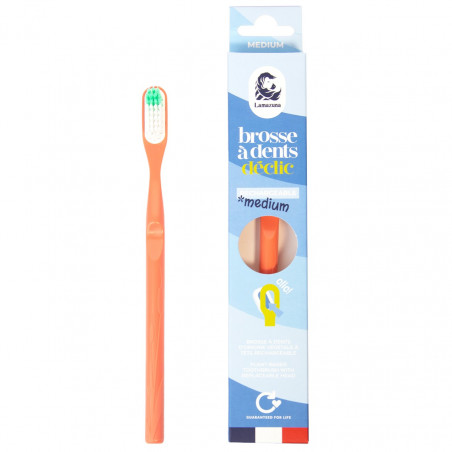 Lamazuna Brosse à dents rechargeable Corail - Medium