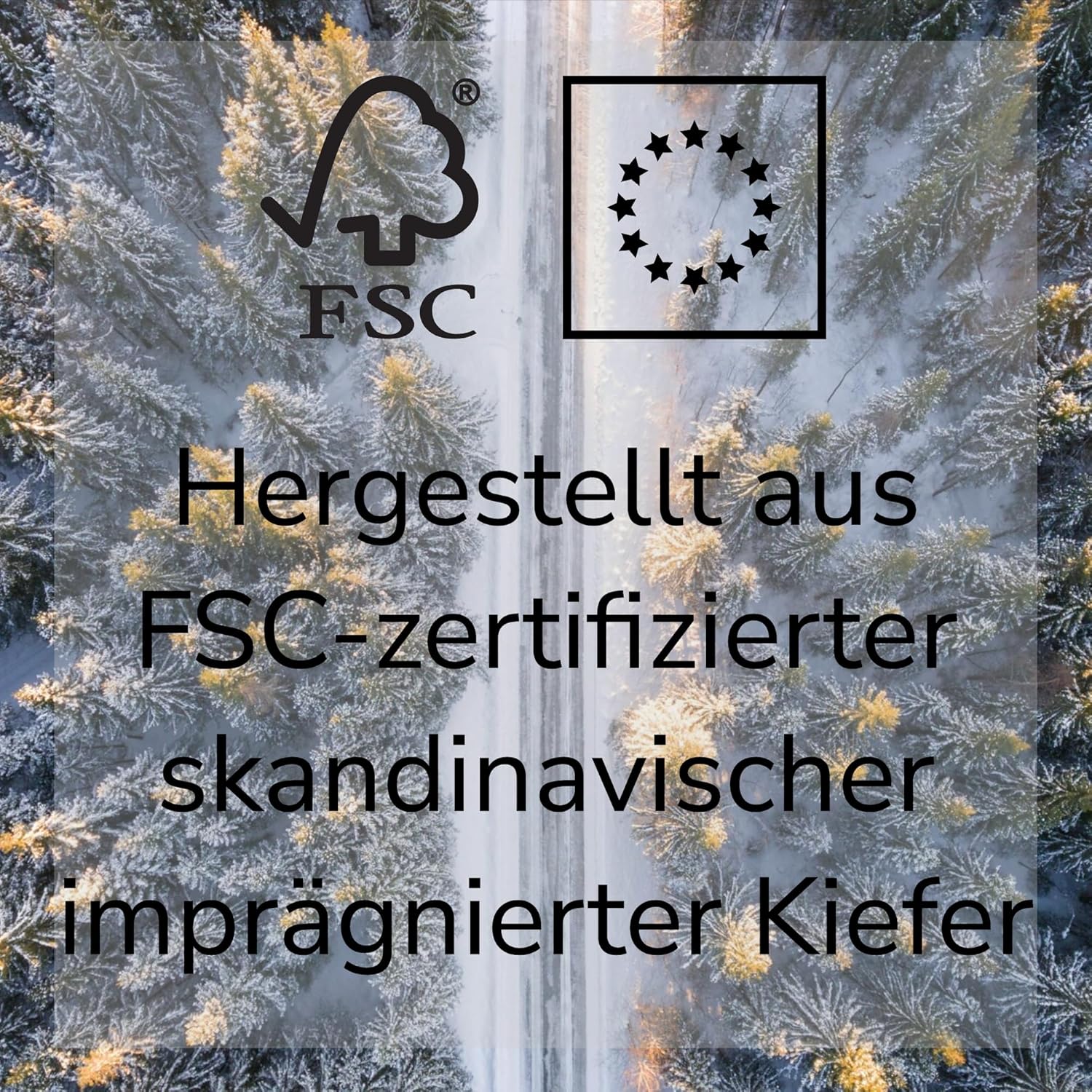 Hochbeet Holz Made in Europe, Hochwertige Hochbeete für Garten Holz, Hochbeete-kit, Hochbeet XXL Groß