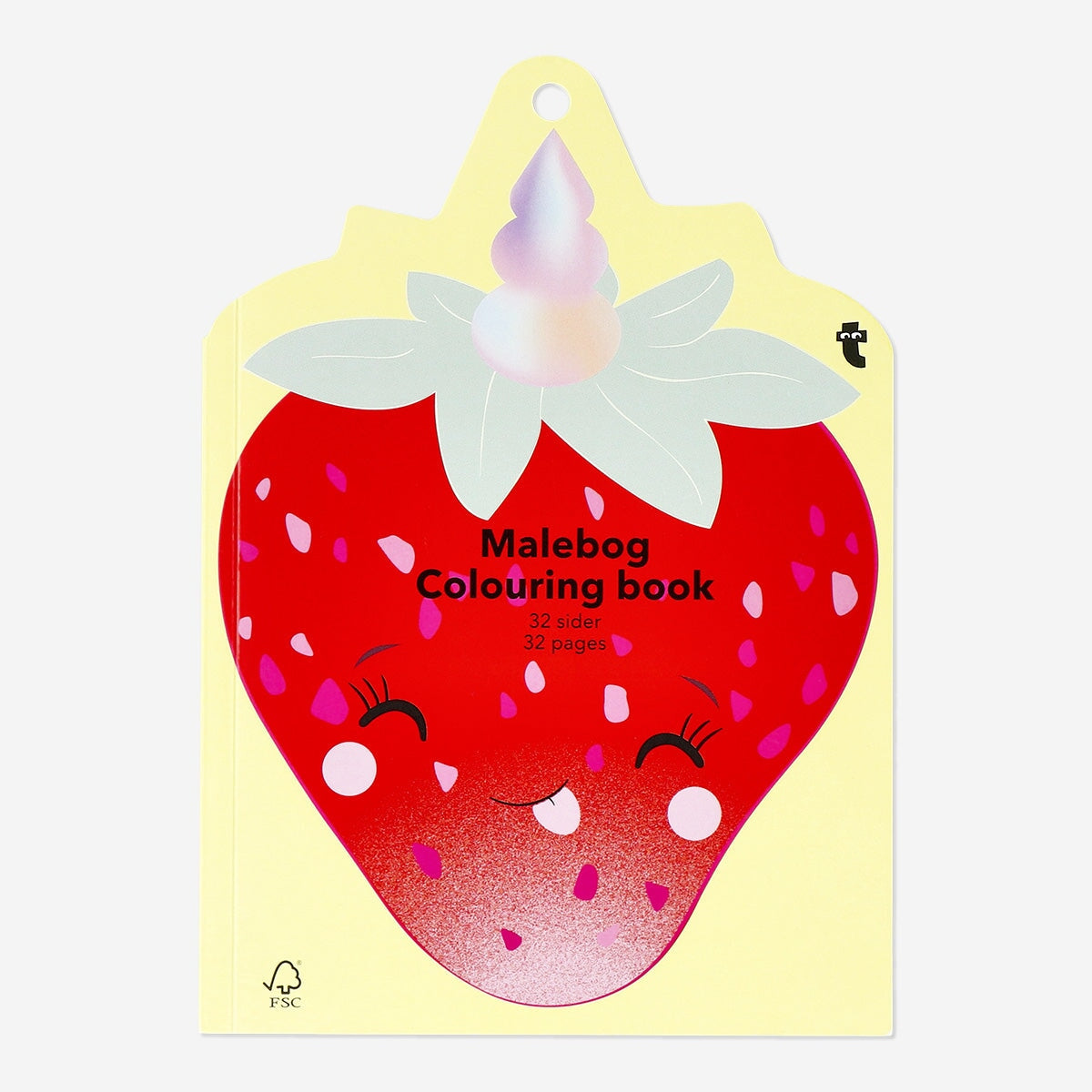 Jordbærformet malebog