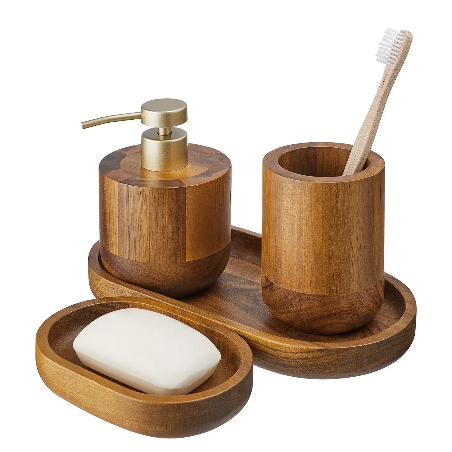 ACACIA Zahnputzbecher 4er-Set