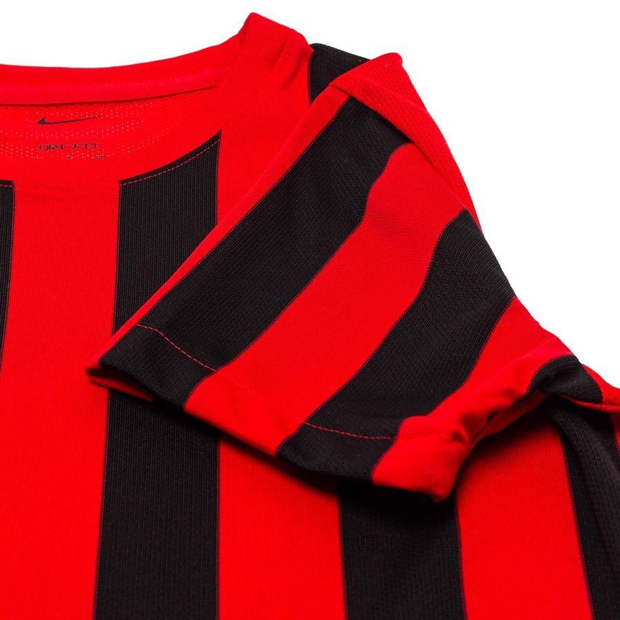 Nike Maillot Dri-FIT Striped Division IV - Rouge/Noir/Blanc Femme