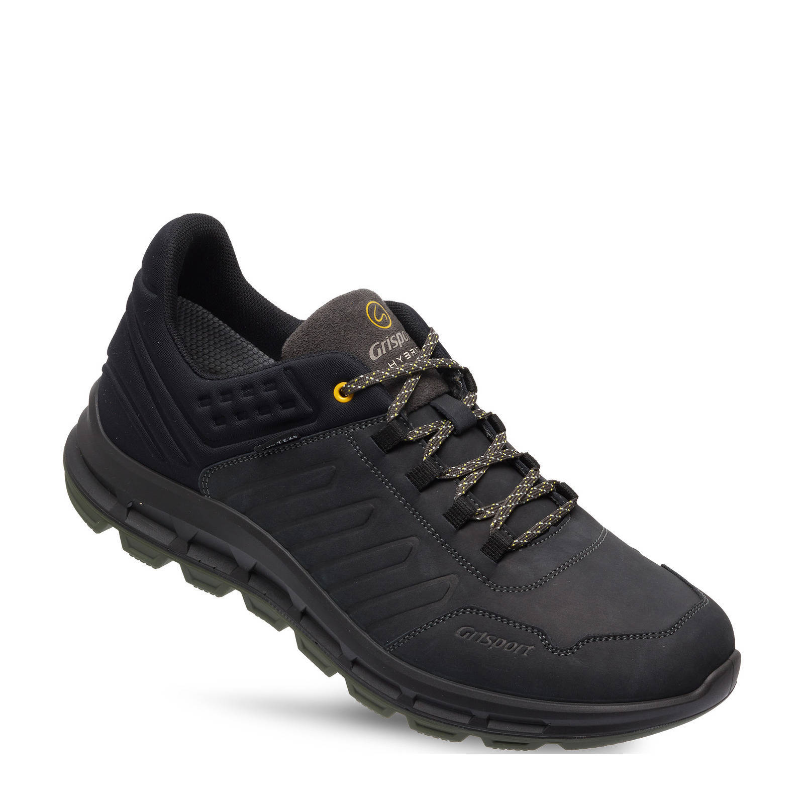 Grisport Street Low  nubuck wandelschoenen zwart