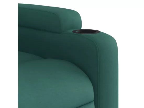 Fauteuil inclinable Vert foncé Tissu