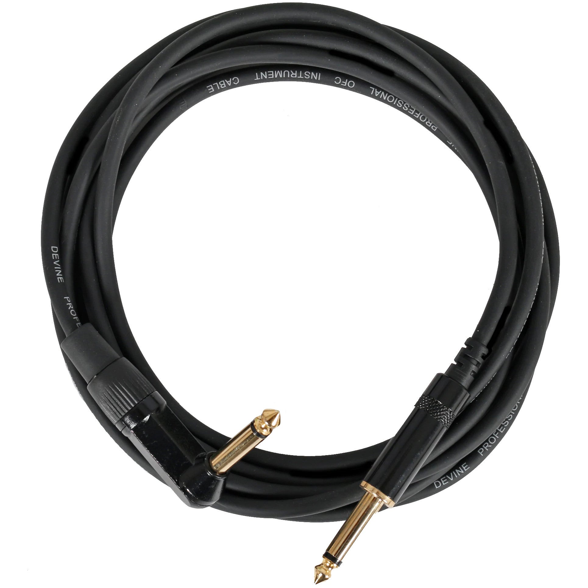 Devine GIT3/B jack 2p - jack 2p haaks gitaarkabel 3 meter