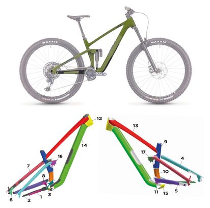 Cube Stereo One55 Carbon - 2023 - M - Mat