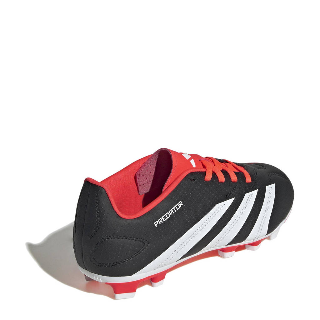 adidas Predator Club TxG junior voetbalschoenen zwart/wit/rood