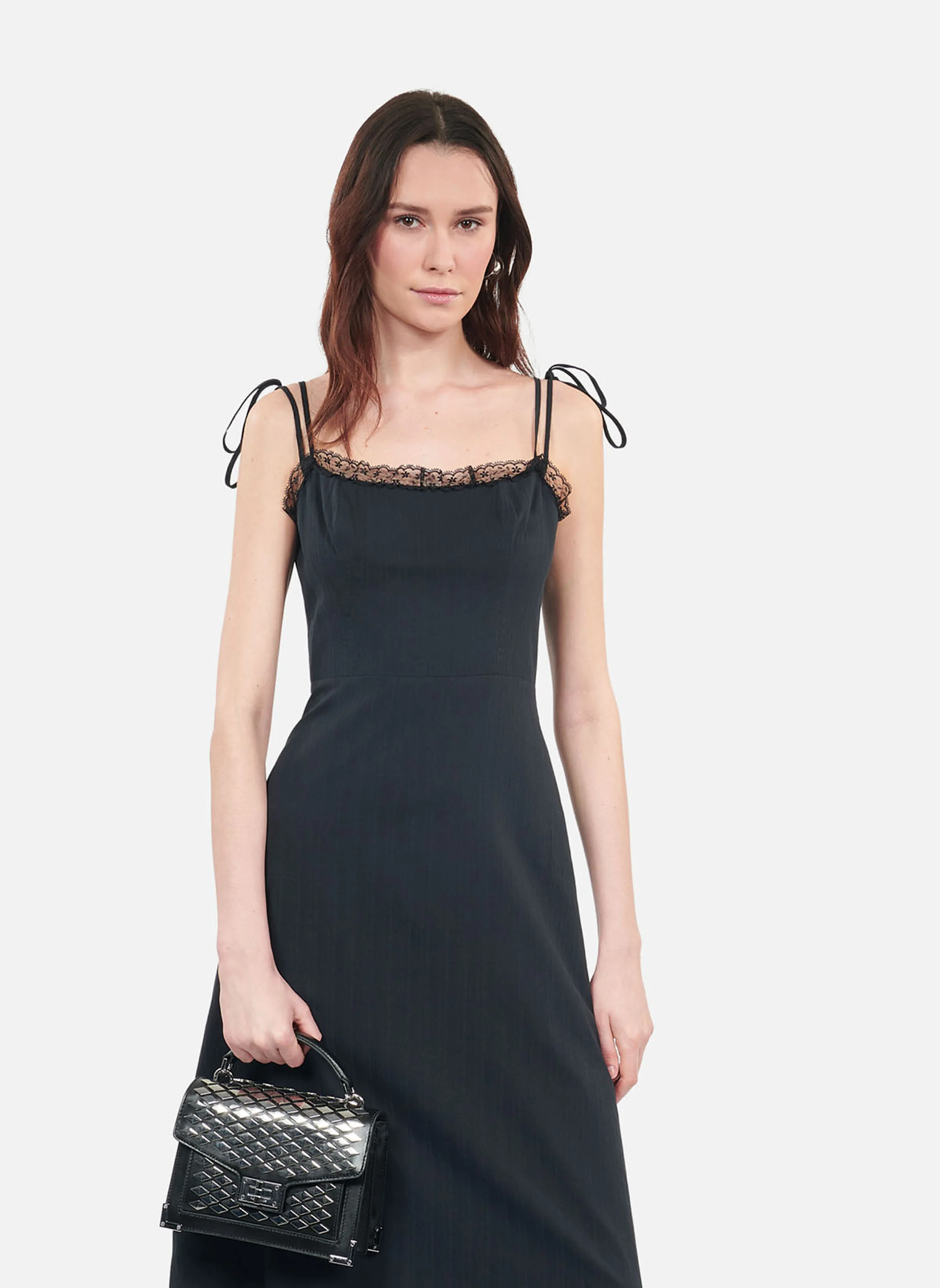 Sac bandoulière en cuir | Noir