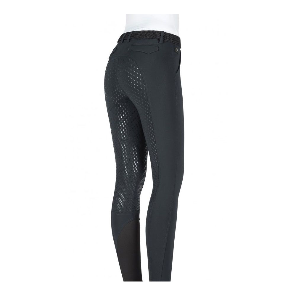 Equiline JULIK - Pantalon fond de peau siliconé Femme black