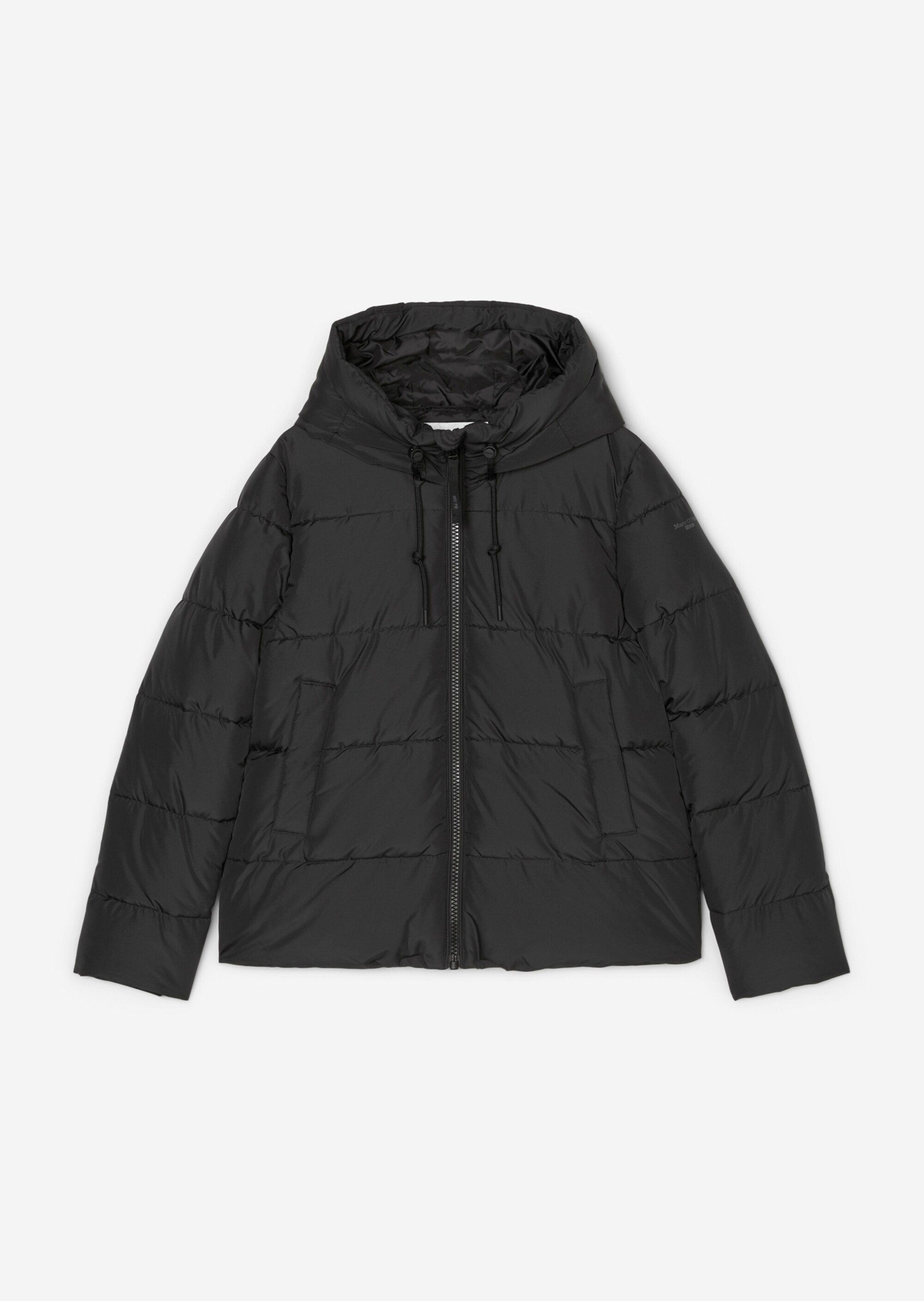 Kapuzen-Puffer-Jacke relaxed aus teilweise recycelten Materialien