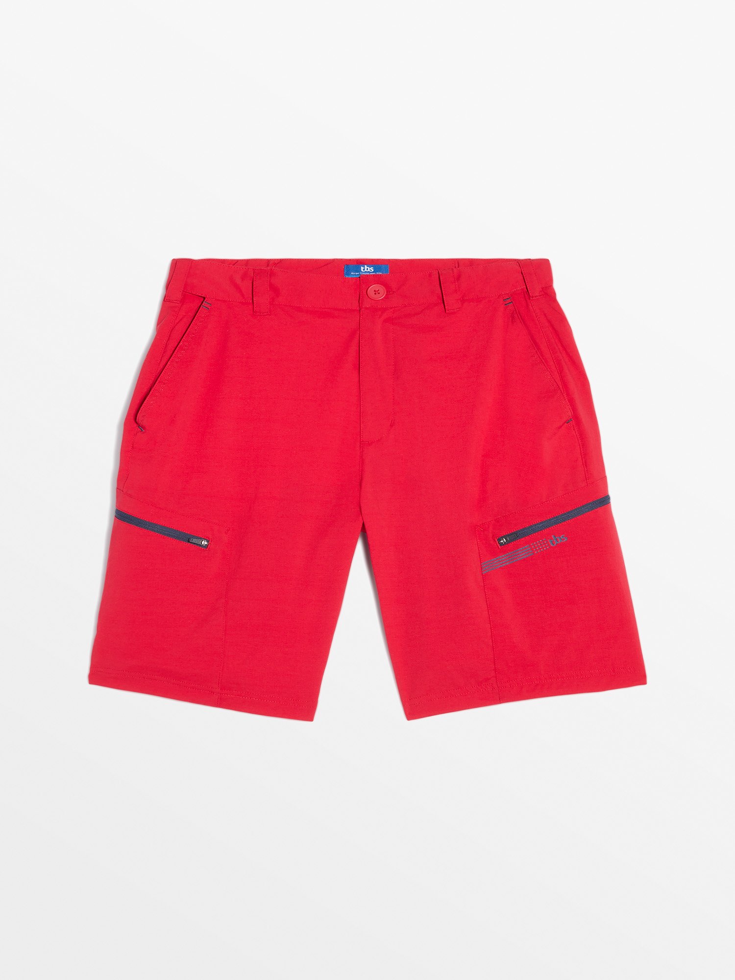 Short Homme Ceinture Elastiquée Avec Poches Marine