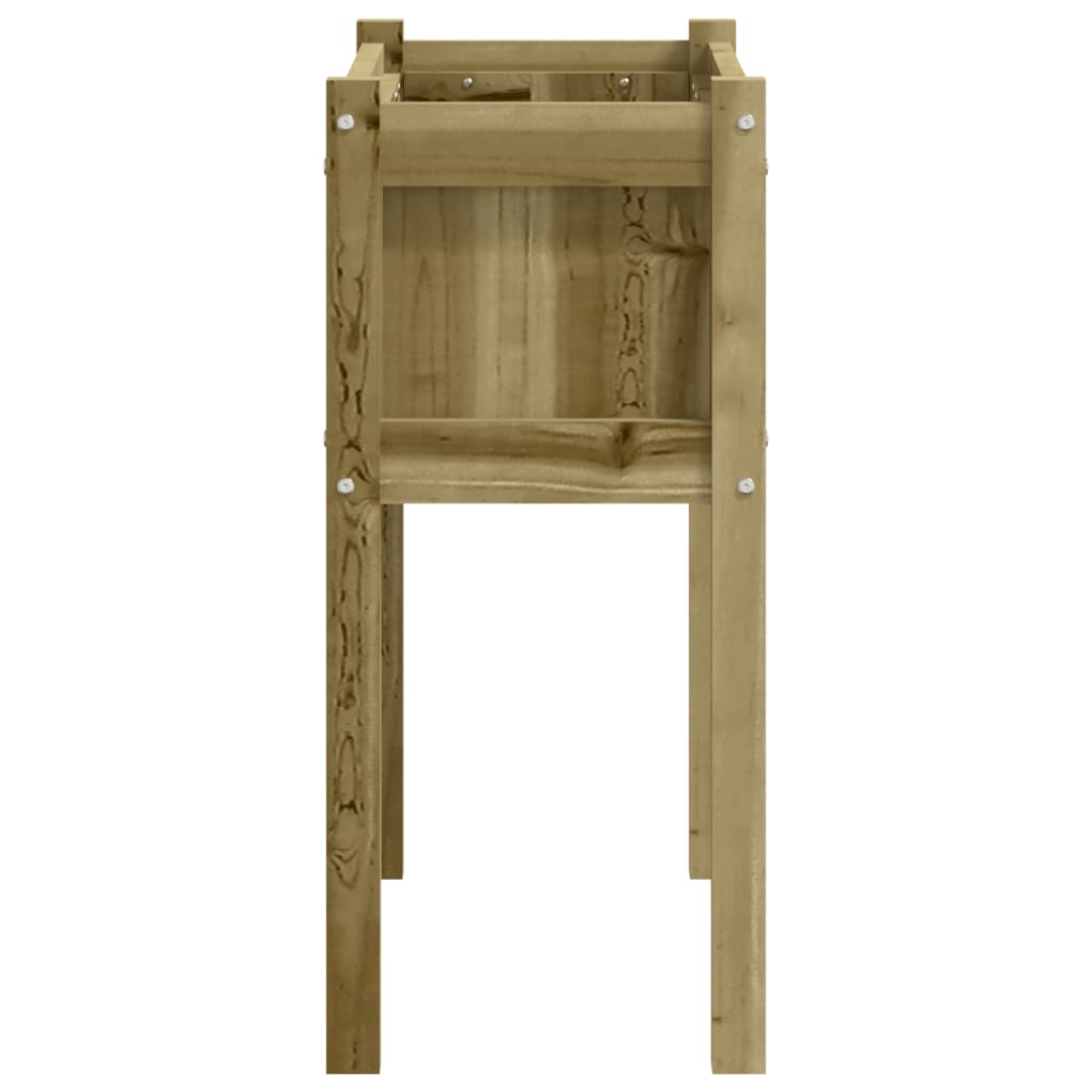 Jardinières 2 pcs avec pieds bois de pin imprégné