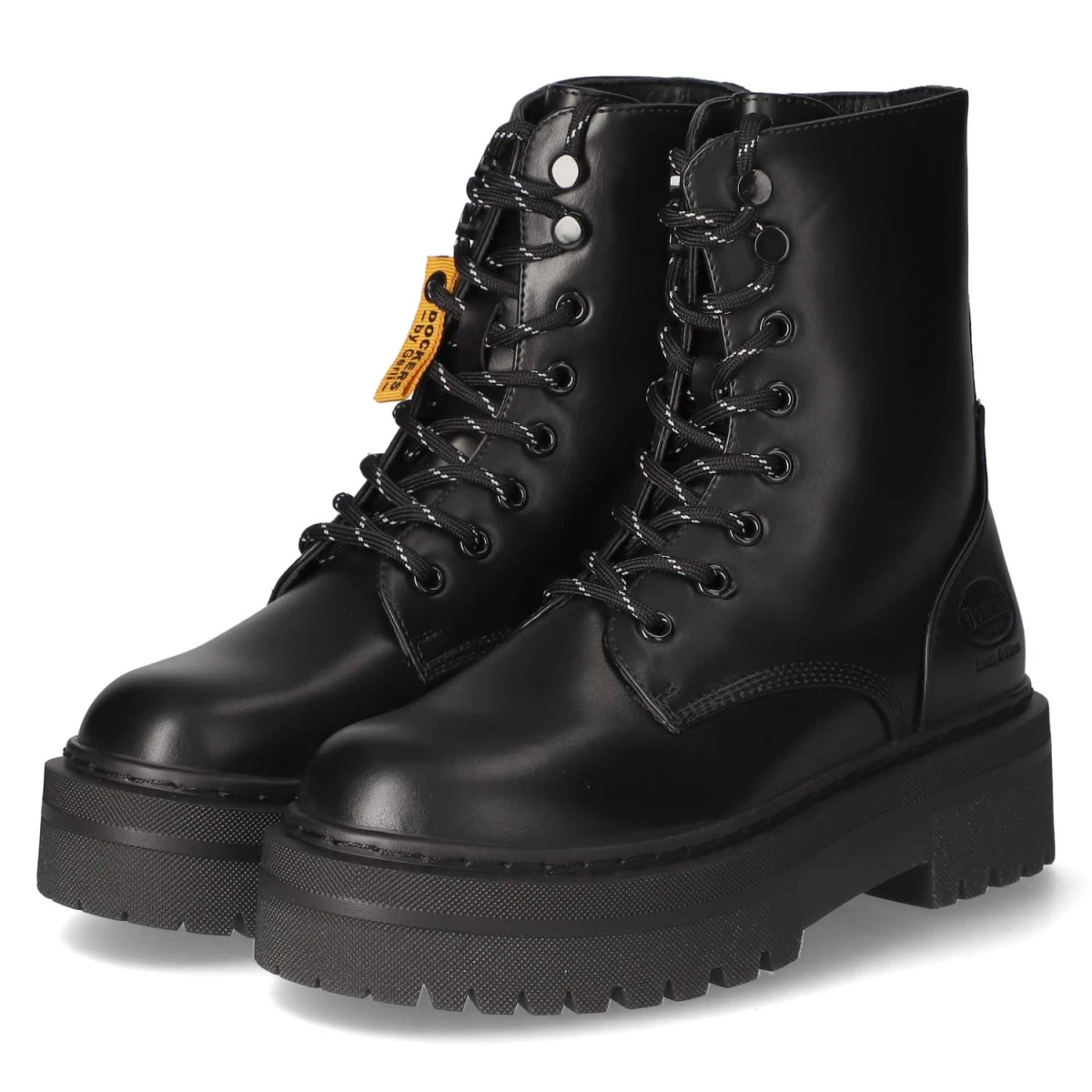 Dockers By GerliSchnürstiefeletten - allblack
