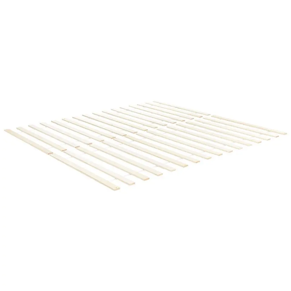 MAYENNE - Tweepersoonsbed - Lichtbruin - 140 x 200 cm - Dennenhout