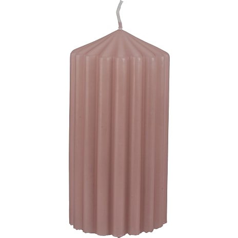 Rillet bloklys 6,8x13 cm - Lyng