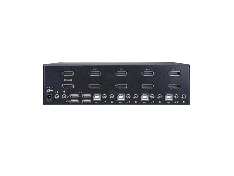 StarTech.com DisplayPort KVM - 4 port - 4K 60Hz - Dual Monitor KVM - DisplayPort Switch - KVM DisplayPort - Desktop KVM Switch (SV431DPDDUA2) - KVM / audio / USB switch - 4 x KVM / audio / USB - 1 lokalbruger - monterbar på stativ, desktop