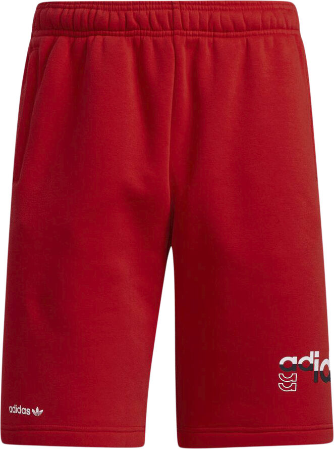 adidas logo play shorts Red