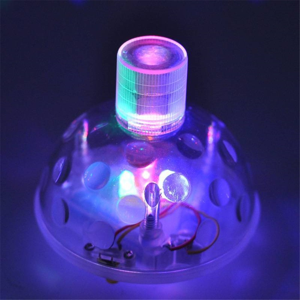 (Ø9cm) Schwimmendes LED Pool Licht Bunte Badewannen Lampe (Batteriebetrieben) - Transparent