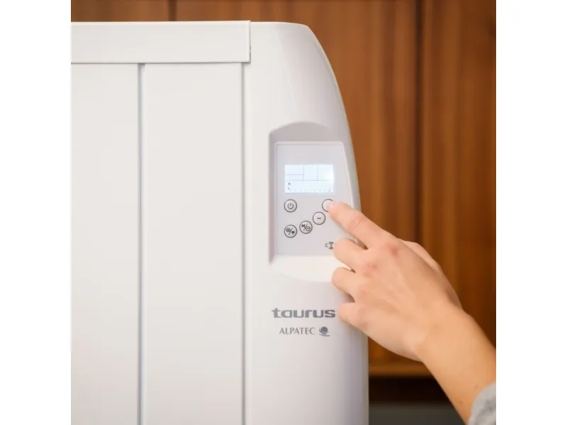 Taurus Malbork Connect 1200, Konvektor elektrisk rumvarmer, Android, iOS, IP24, Indendørs, Gulv, Væg, Hvid