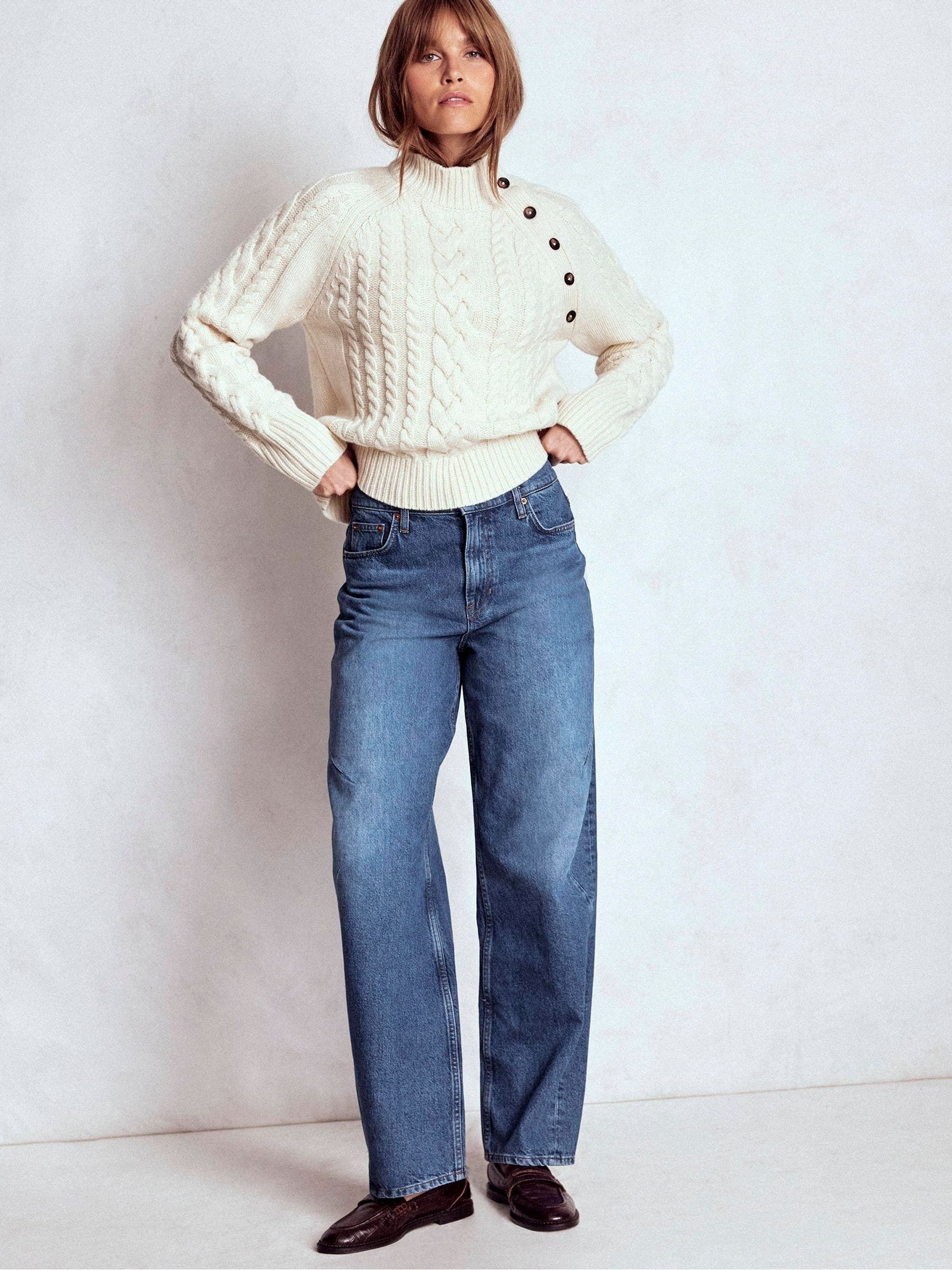 Boden Full Length Barrel Leg Jeans