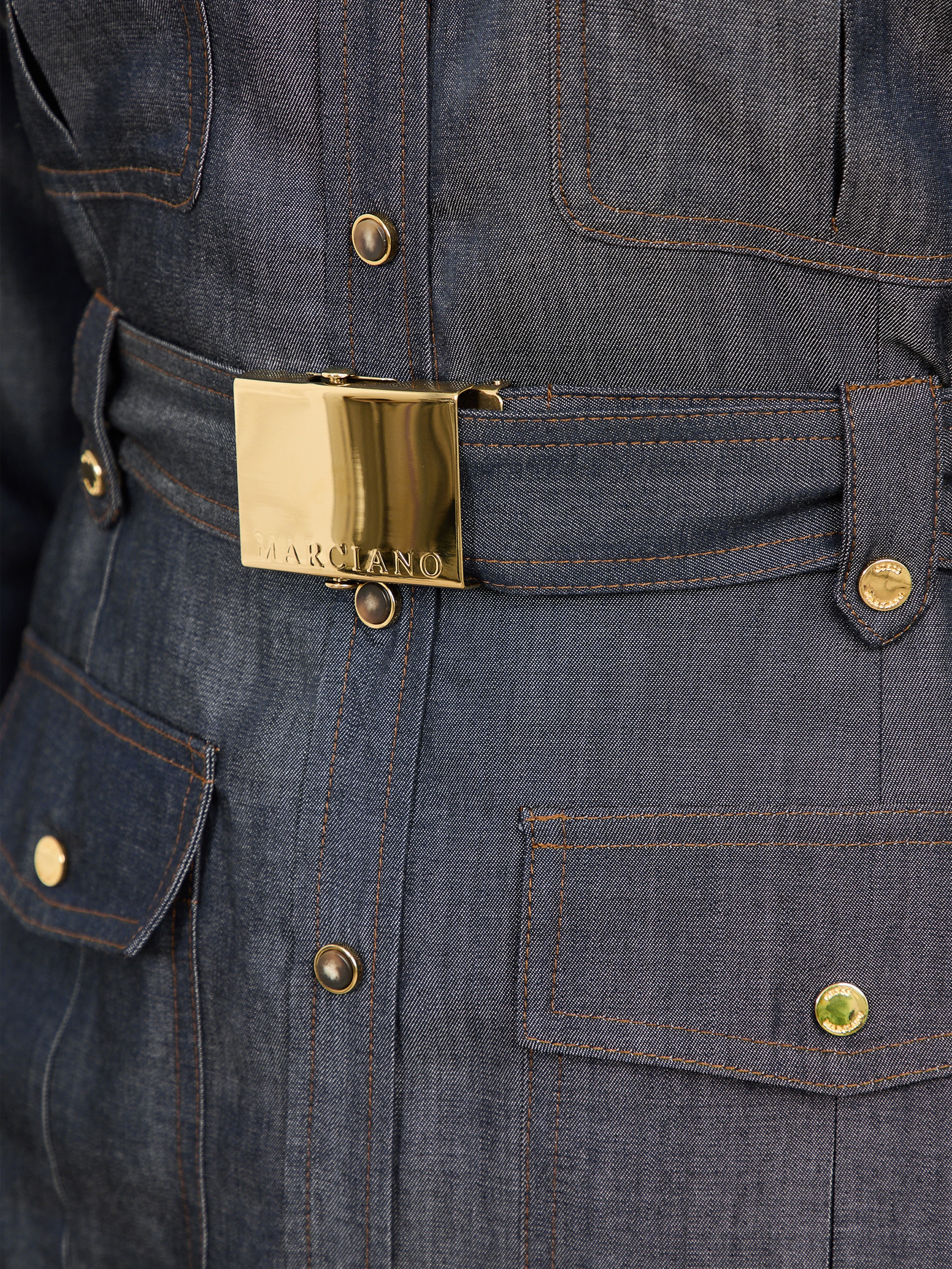 Vestido Eco Carla Safari em Jeans