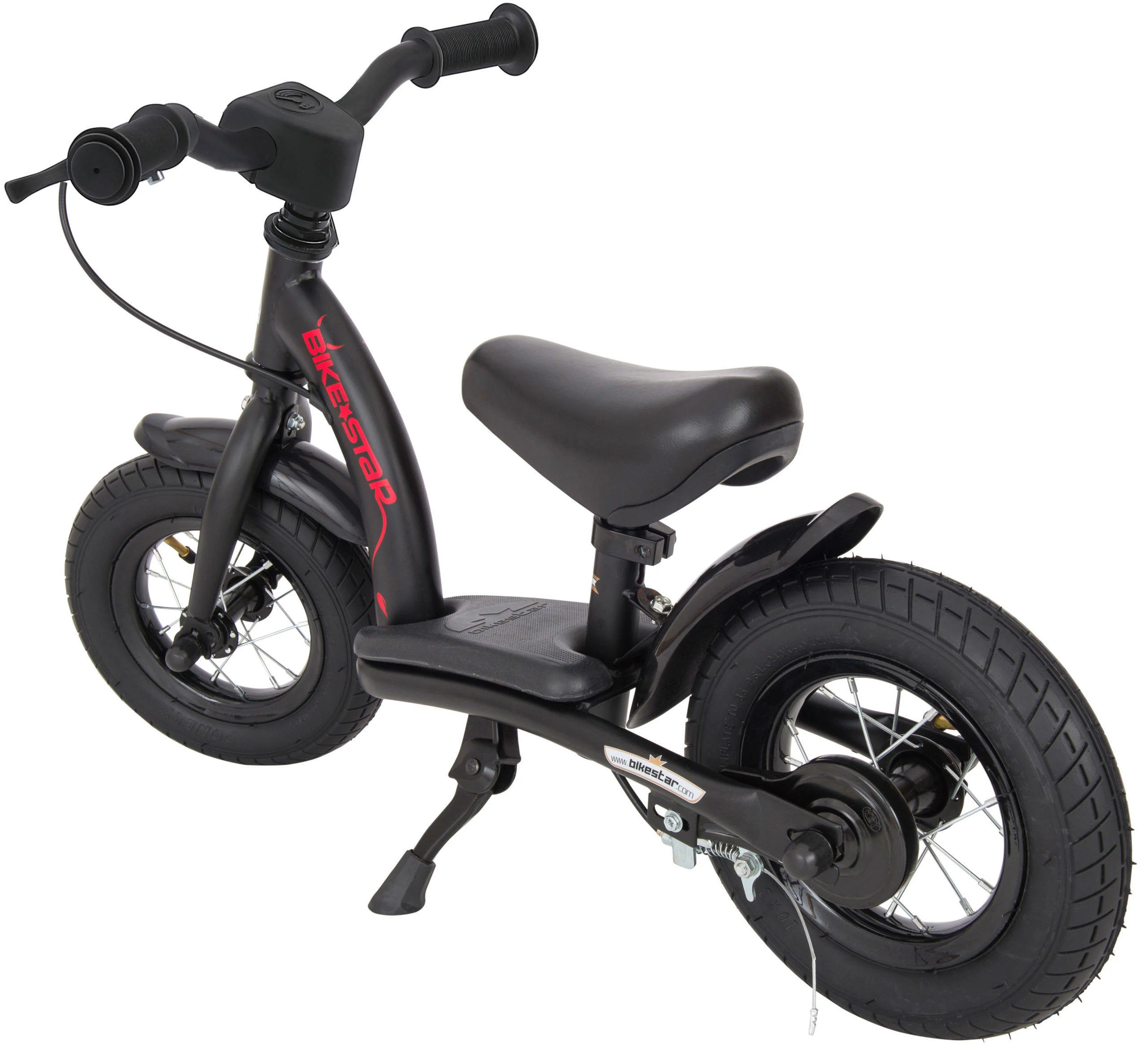 BikeStar Classic, 10 inch loopfiets, mat zwart