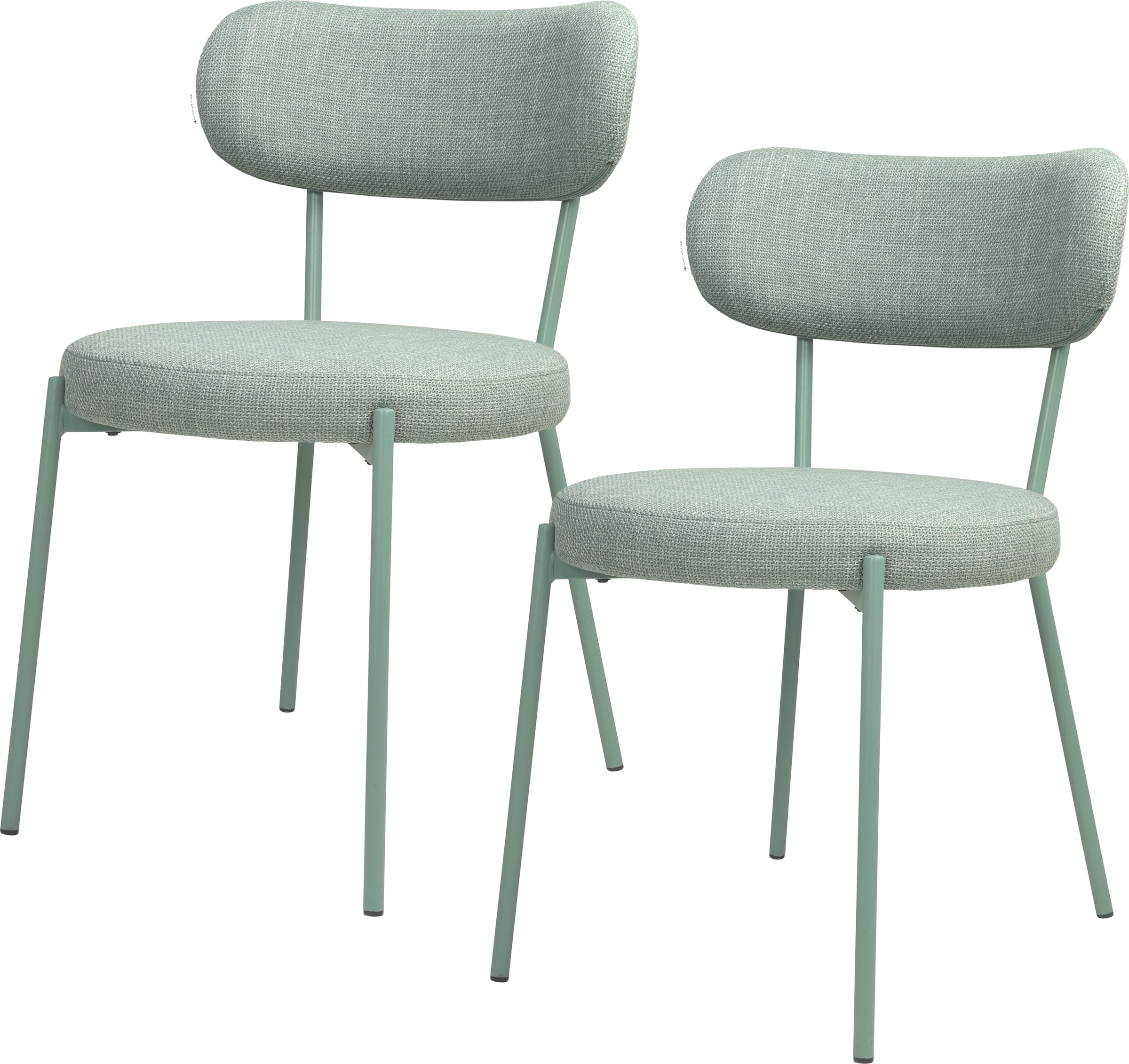 TOM TAILOR HOME 4-Fussstuhl »SOFT PAD CHAIR« (Set) 2 Stk.Esszimmerstuhl, 4-Fussgestell, mit Rückenausschnitt