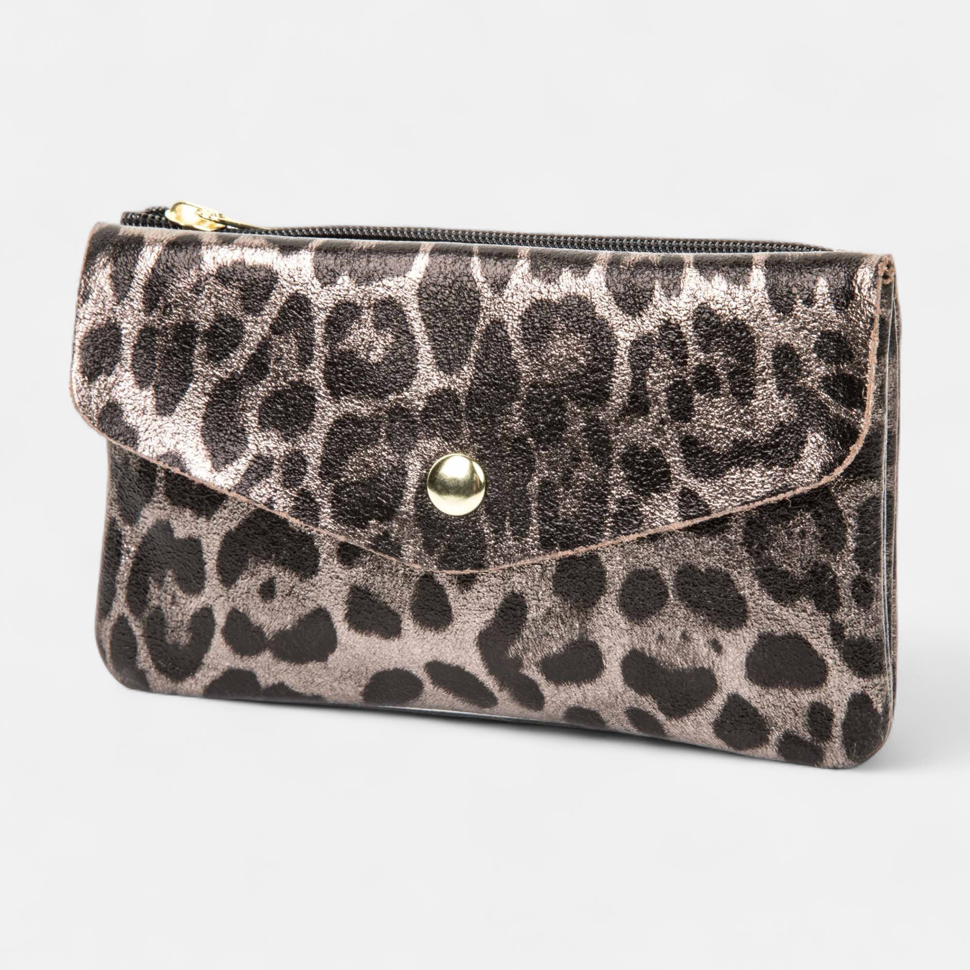 Petite maroquinerie en cuir multicolore