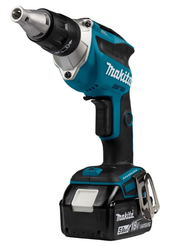 Makita DFS452RTJ 18V Li-ion accu gipsschroefmachine set (2x 5.0Ah) in Mbox - koolborstelloos