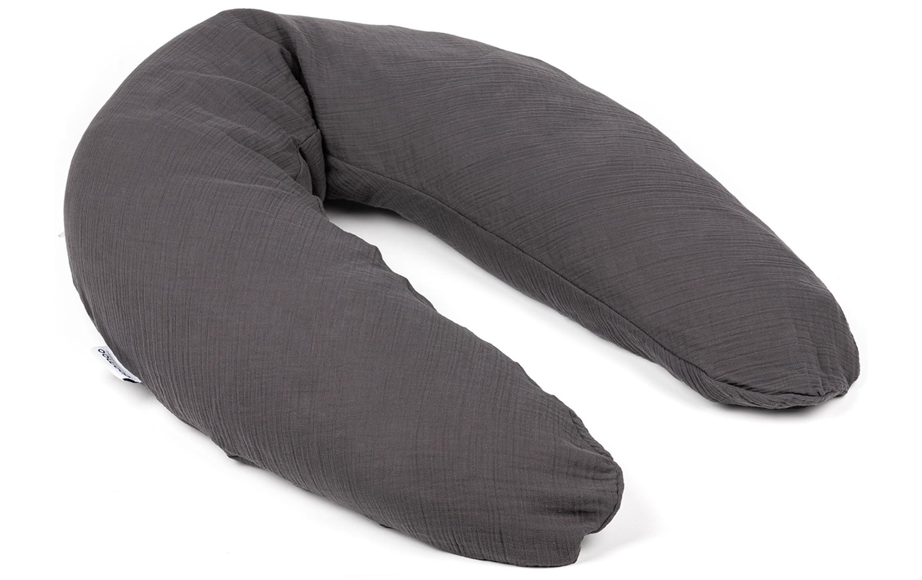 Stillkissen Comfy Big GrauGrosses Multifunktionskissen mit abnehmbarem Bezug